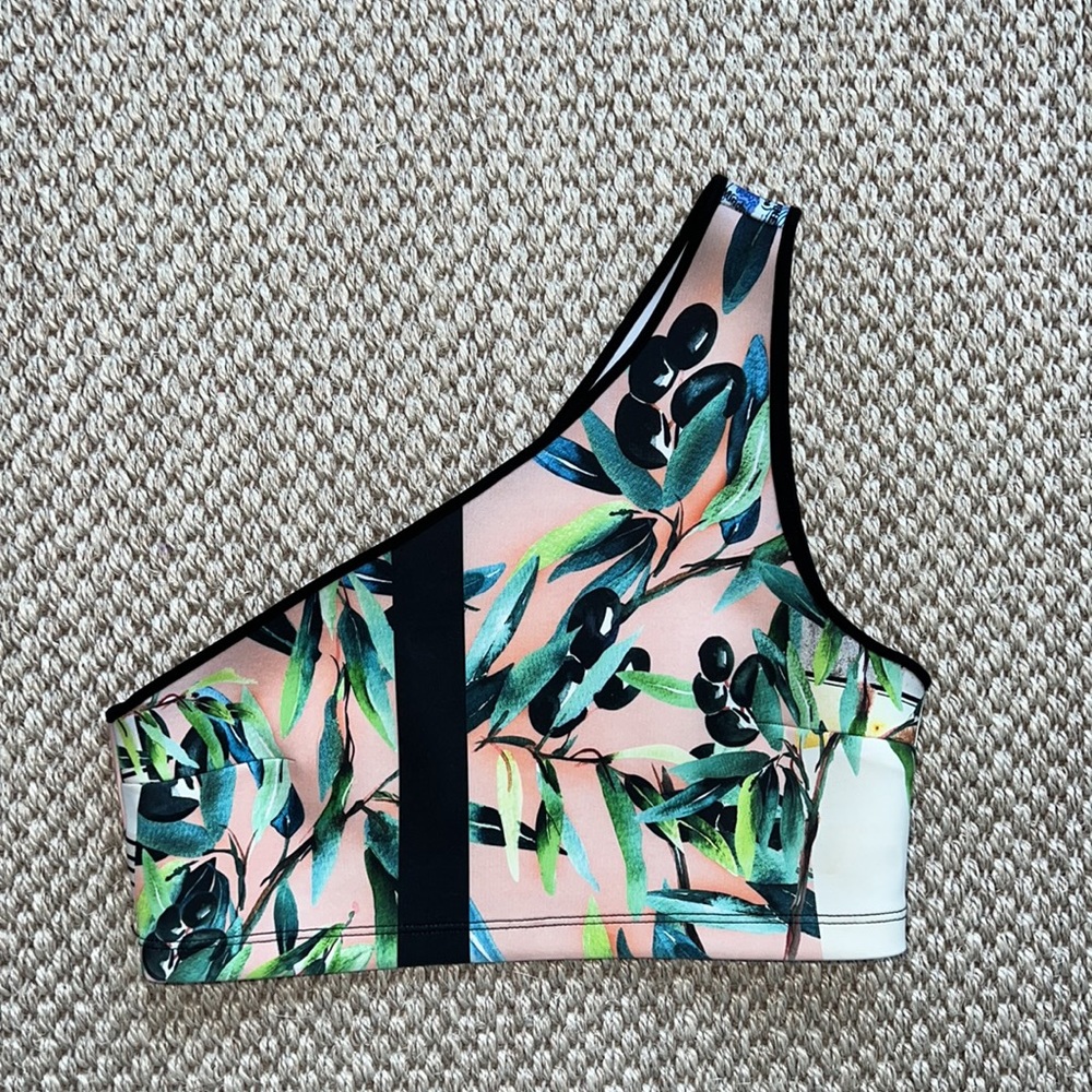 Clover Canyon Olive Tree One Shoulder Bikini